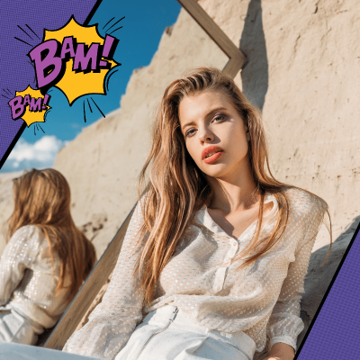 Comic OOTD Fashion Mark Template