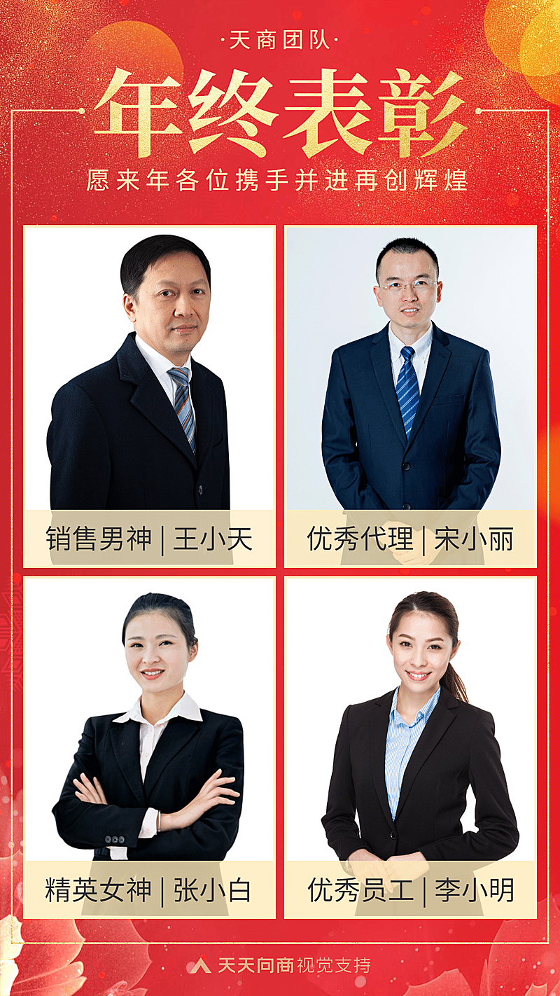 年终优秀员工表彰喜报排行榜