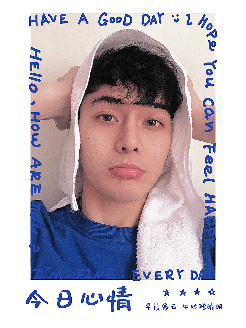 人物拍立得照片涂鸦生活晒照自拍模板5