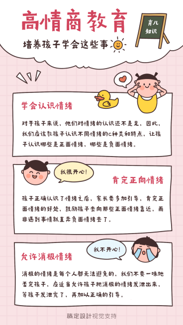 六一儿童节育儿知识科普干货手帐预览效果