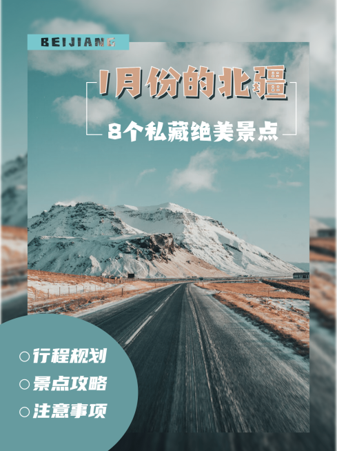 旅游出行攻略指南实景手机海报预览效果