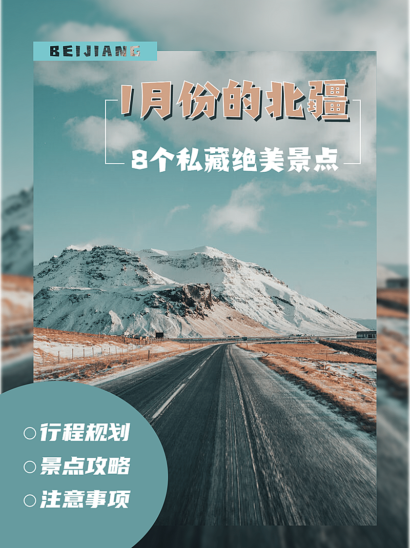 旅游出行攻略指南实景手机海报