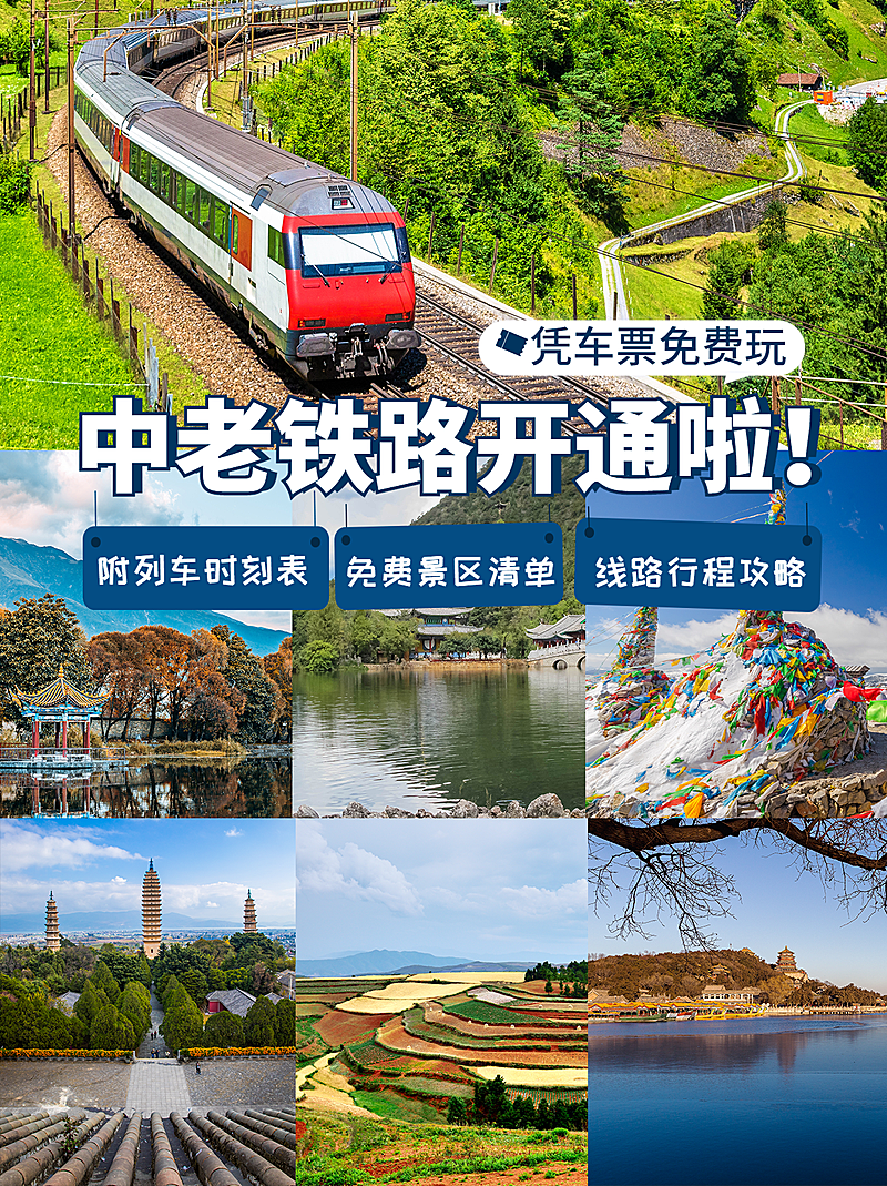 旅游出行旅游攻略实景手机海报