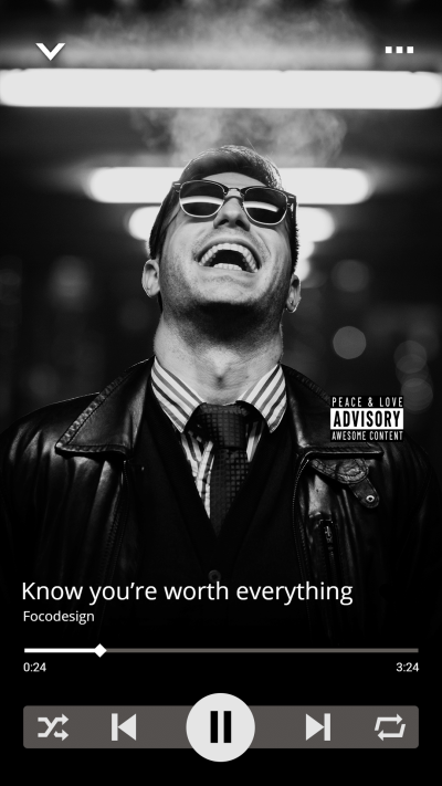 laughing Man Music Player Interface Simulation Instagram Story