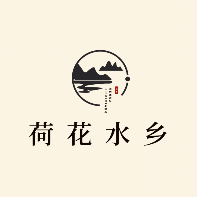 旅游景区手绘中国风LOGO头像预览效果