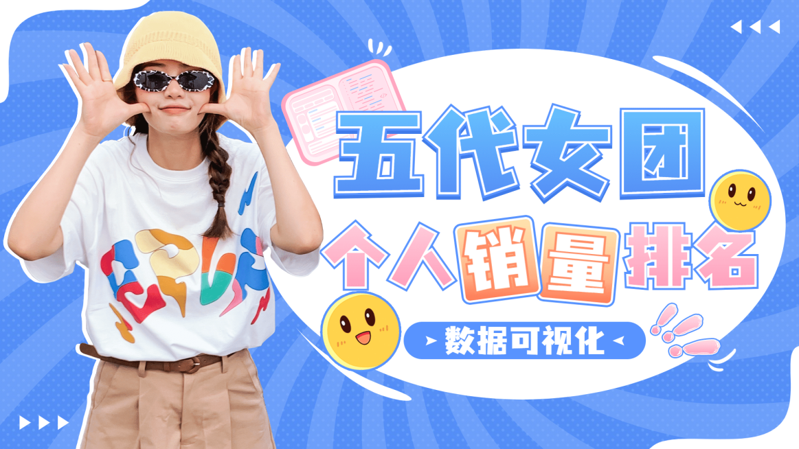 简约风明星数据混剪横版视频封面预览效果