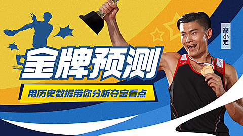 奥运会赛事金牌运动横版视频封面