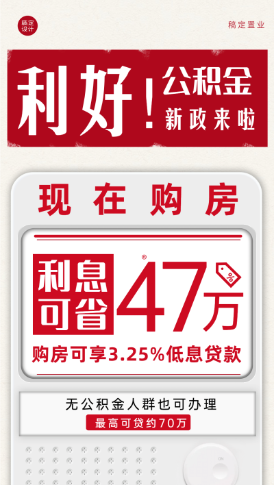 地产服务热点营销复古冲击海报