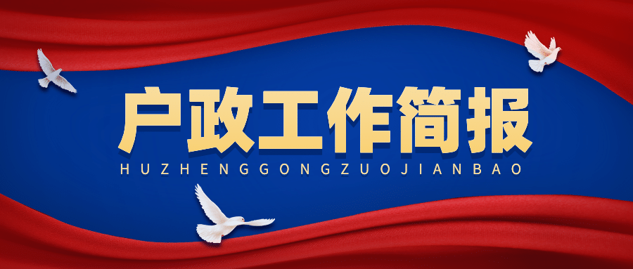 户政工作简报年终总结汇报党政公众号首图