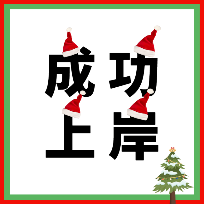 圣诞创意文字圣诞帽头像预览效果