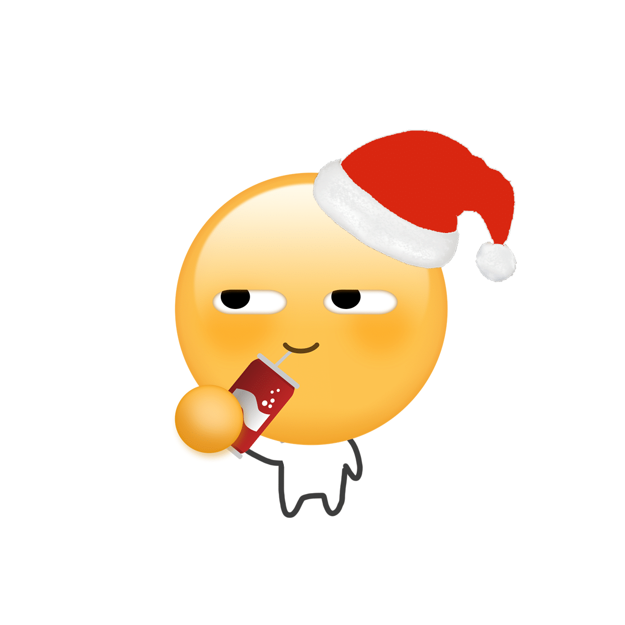圣诞emoji红色圣诞创意头像