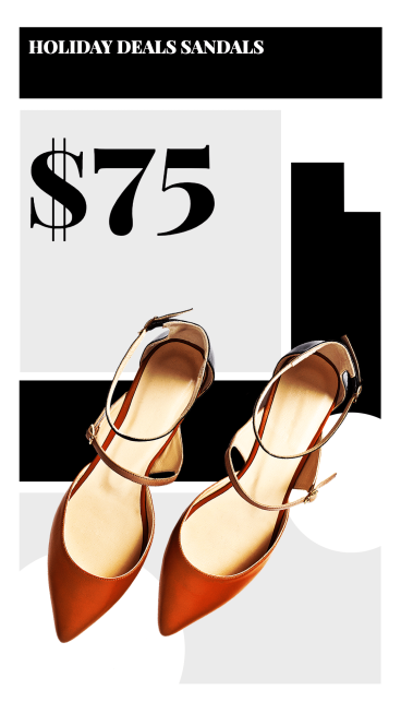 Simple High-Heeled Shoes Promo Ecommerce Story预览效果