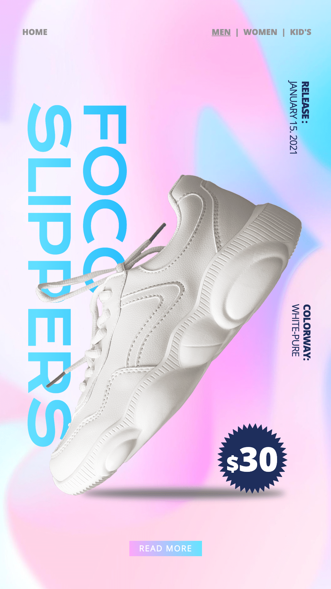 Simple Sport Shoes Promo Ecommerce Story预览效果
