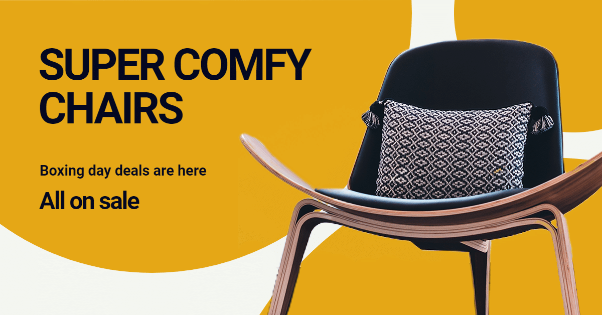 Furniture Chair Boxing Day Sale Ecommerce Banner预览效果