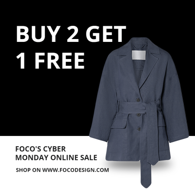 Loose Coat Display Simple Fashion Women's Wear Cyber Monday Promo Ecommerce Product Image