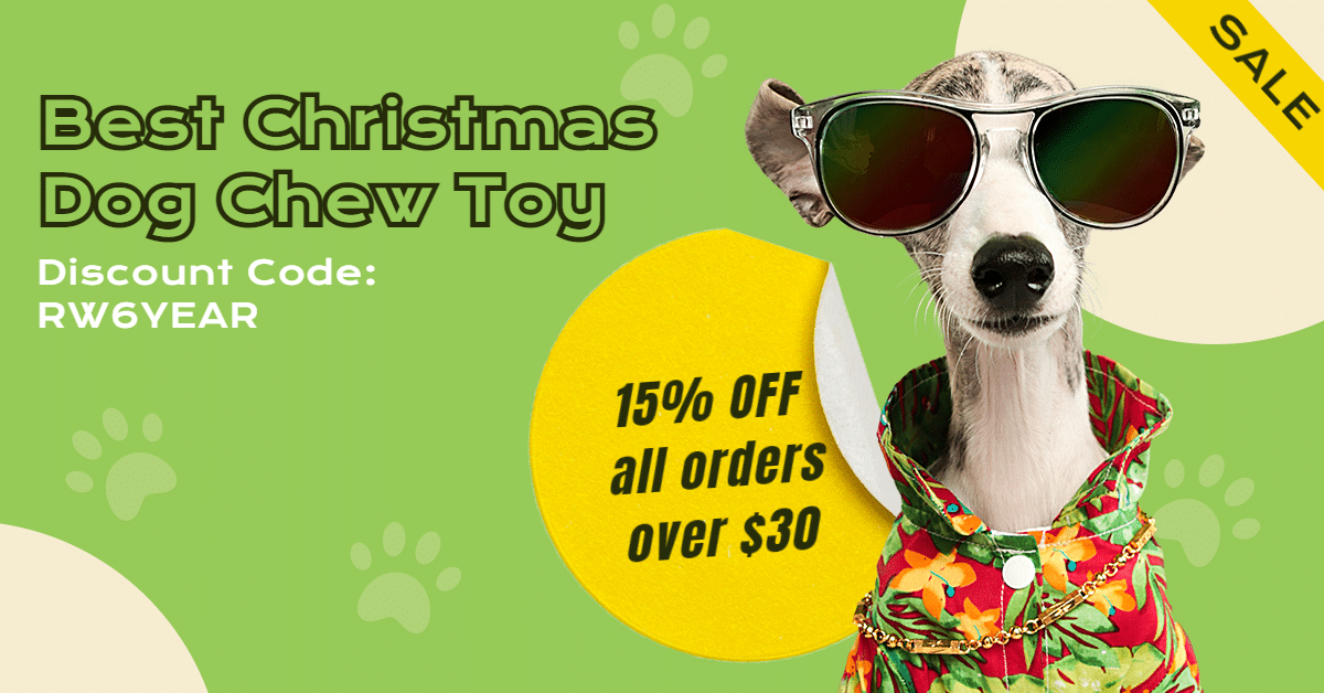 Sunglasses Element Christmas Dog Chew Toy Promotion Ecommerce Banner预览效果