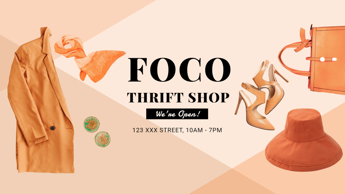 Fashion Female Accessories Thrift Shop Ecommerce Banner预览效果