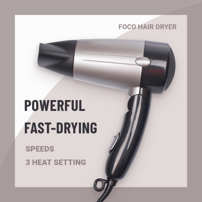 Simple Fashion Style Hair Drier Display Ecommerce Product Image预览效果