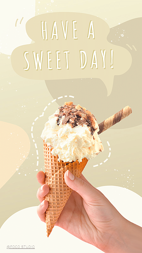 Fresh Style Ice Cream Display Ecommerce Story