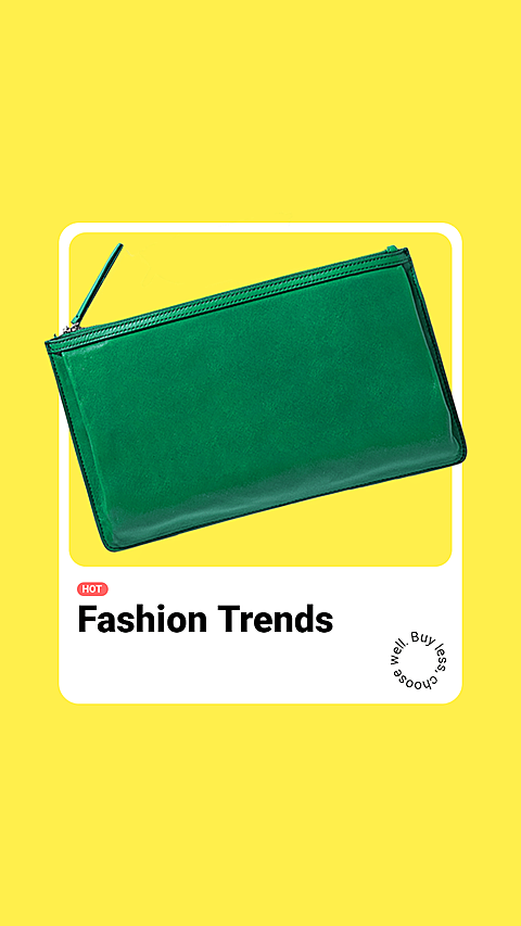 Minimal Green Wallet Instagram Interface Simulation Ecommerce Story