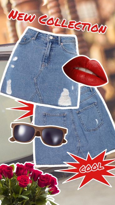 Retro Style Women's Wear Summer New Arrival Ecommerce Story预览效果