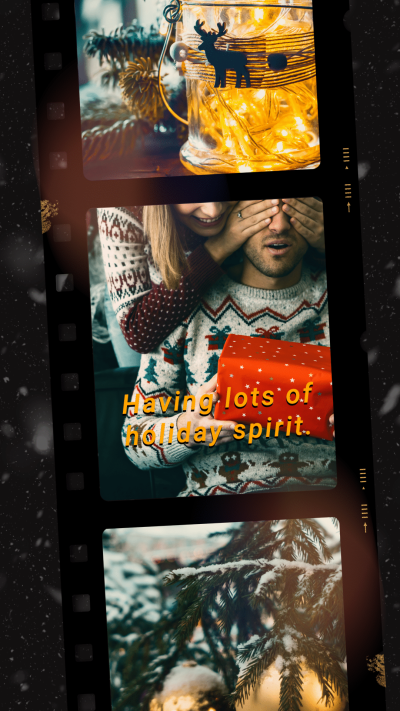 Retro Style Christmas Instagram story