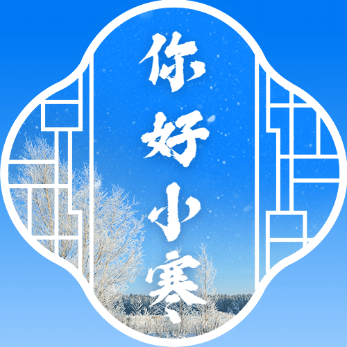 小寒节气祝福冬日冰霜雪花公众号次图预览效果