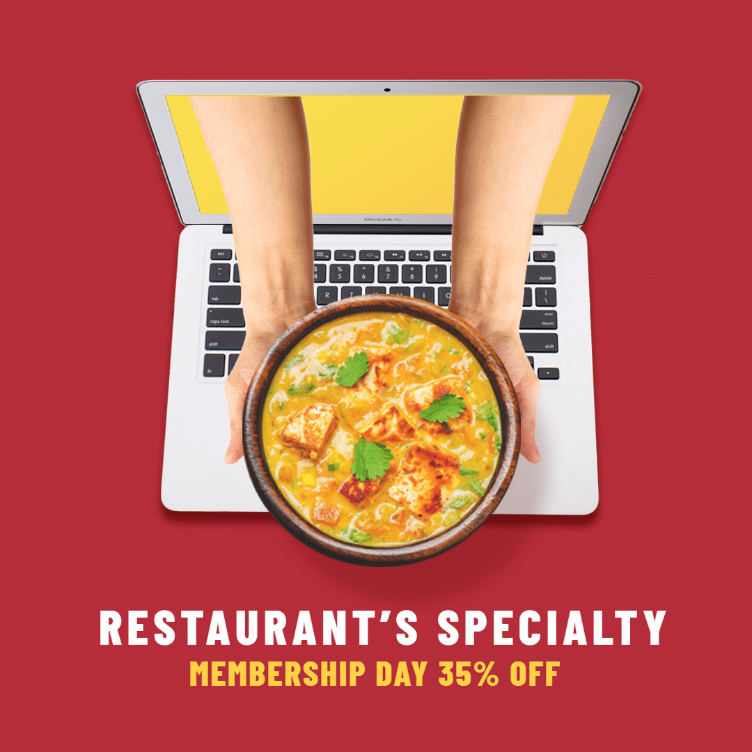 Creative Restaurant Food Curry Discount Promo Ecommerce Product Image预览效果