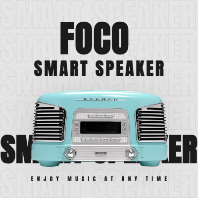 Repeat Text Smart Speaker Product Promo Ecommerce Ecommerce Product Image