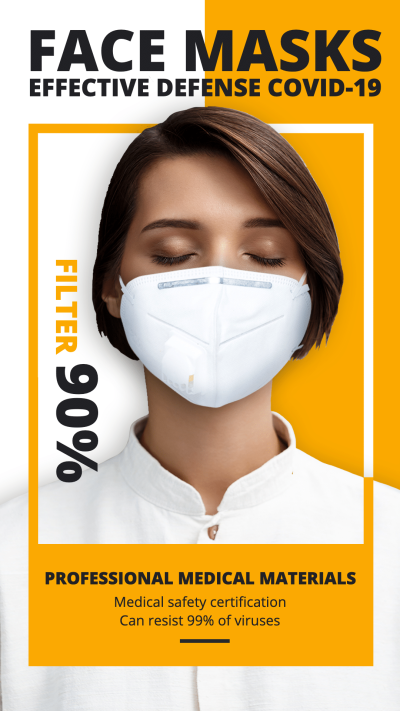 Simple Fashion Face Masks Introduction Instagram Story