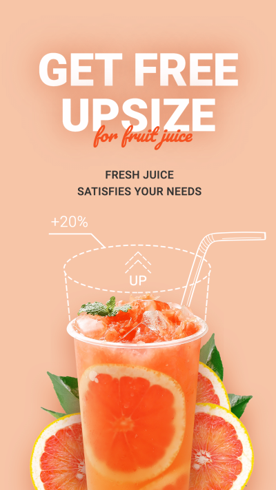Cute Style Get Free Upsize Introduction Instagram Story