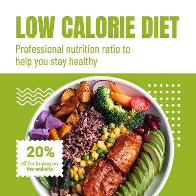 Simple Low CaloRie Diet Introduction Instagram Post