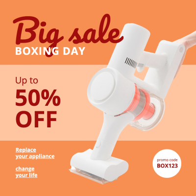 Simple Fashion Boxing Day Big Sale Promo Instagram Post