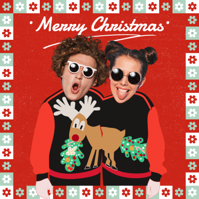 Literary Christmas Ugly Sweater Instagram Post