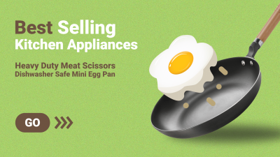 Fashion Kitchen Appliances Promotion Ecommerce Banner