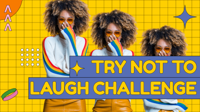Rectangle Frame Fashion Not To Laugh Challenge YouTube Thumbnail