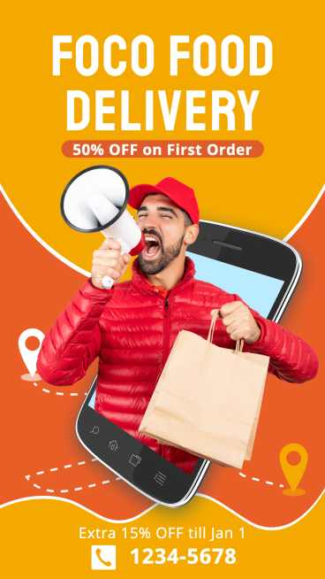 Creative Food Delivery Service Ecommerce Story预览效果