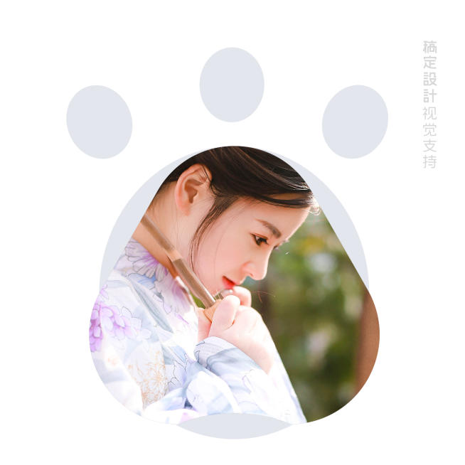 留白简拼猫爪晒图海报预览效果