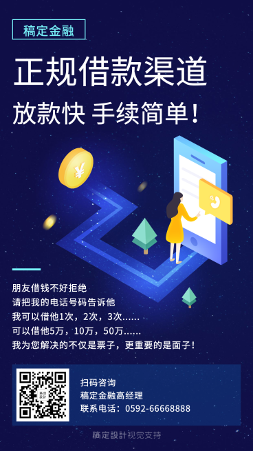 科技商务金融海报预览效果