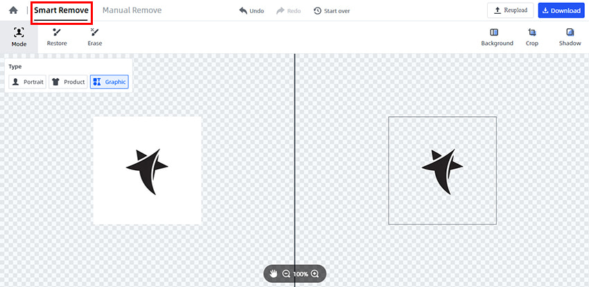 create a transparent logo automatically by FocoClipping
