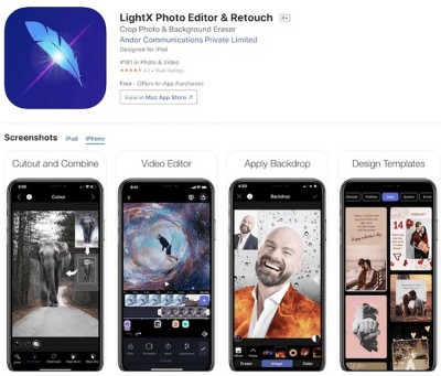 lightx photo editor