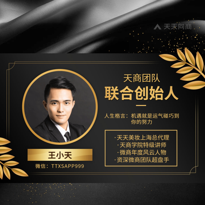联合创始人炫酷海报预览效果