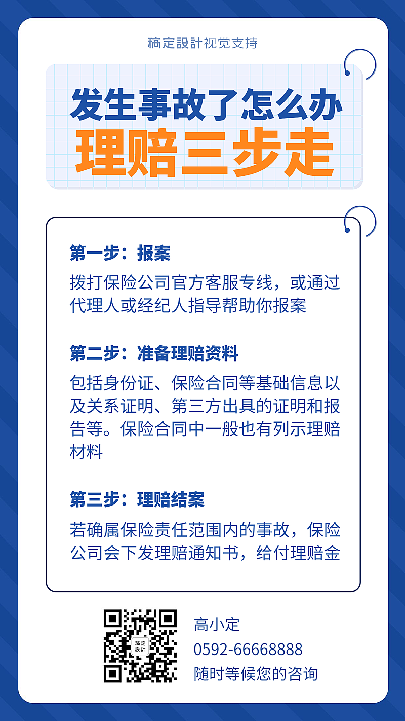 保险理赔介绍海报