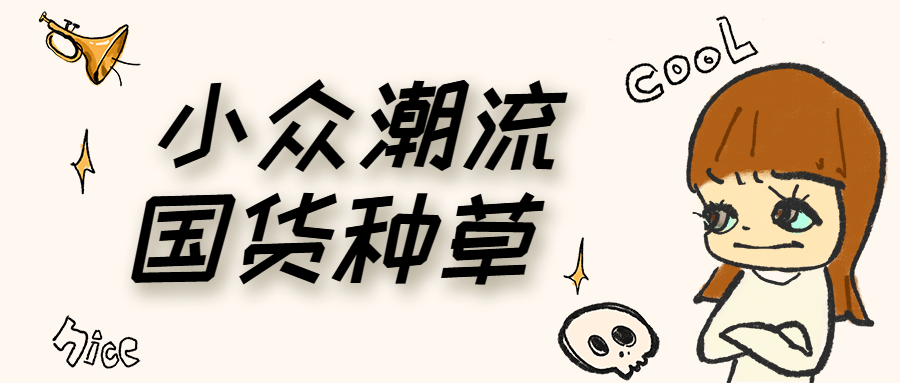 小众国货种草安利卡通手绘公众号首图预览效果