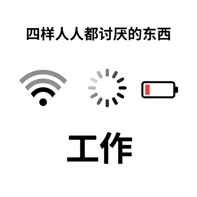社畜讨厌工作上班趣味公众号方形文章配图预览效果