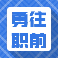 蓝色边框勇往职前招聘公众号次图预览效果