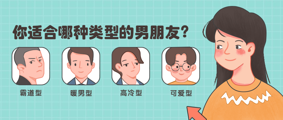 哪类型男朋友/创意/公众号首图预览效果