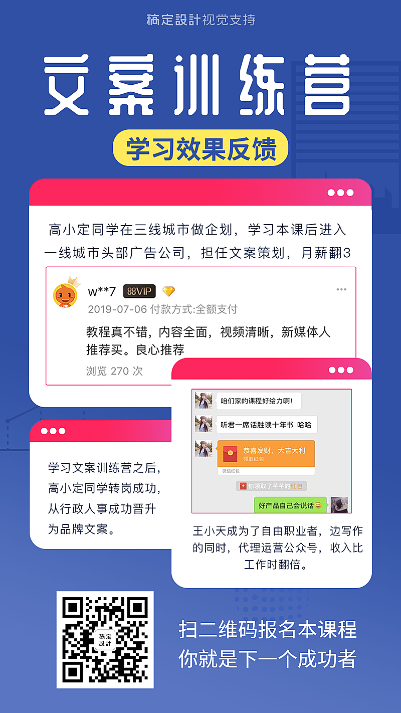 文案训练营课后反馈模板