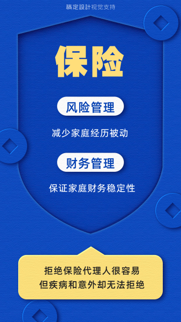 金融保险理念宣传简约海报预览效果