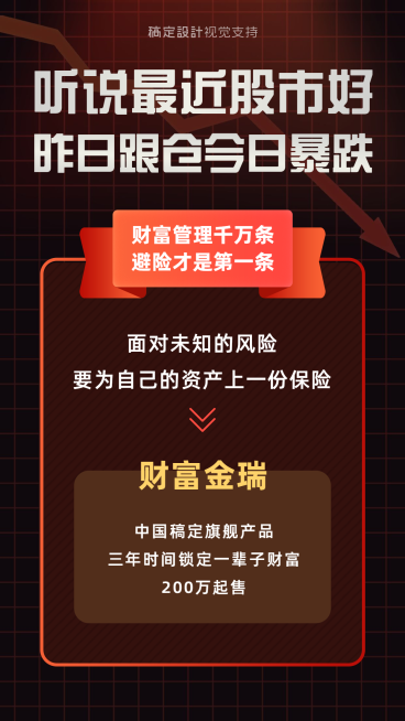 金融保险理财贷款股票宣传海报预览效果
